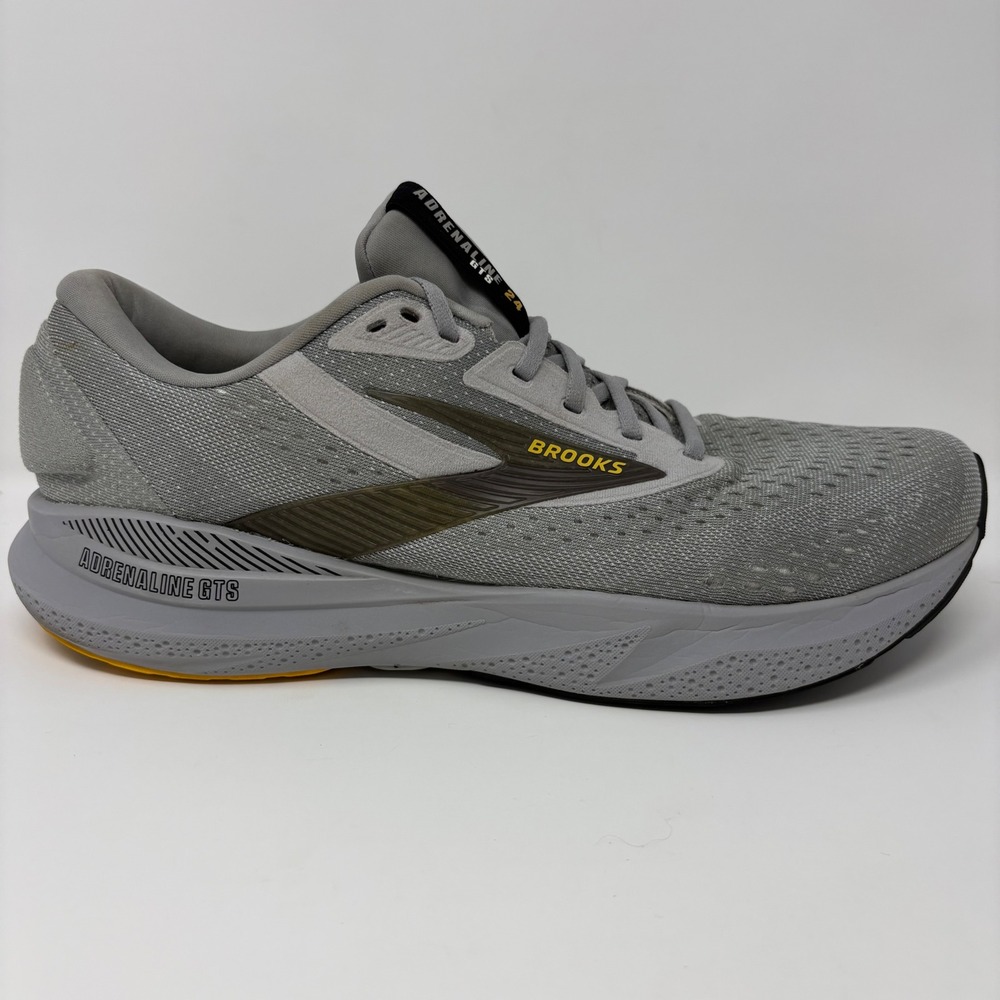 Brooks Adrenaline GTS 24 Mens Size 12.5 Wide Grey Running Shoes (1104372E084)